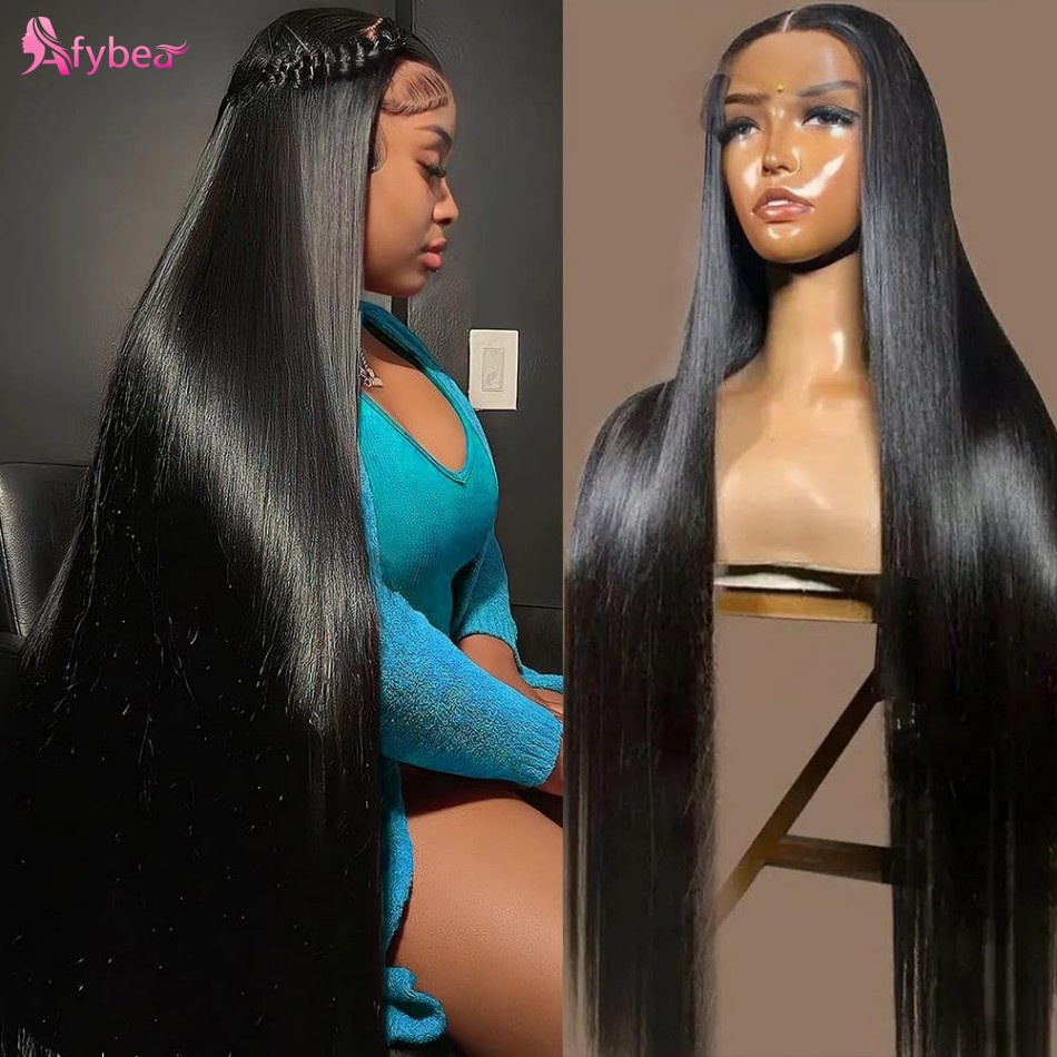 Human Hair Wigs - شعر مستعار بشري مستقيم بطول 40
