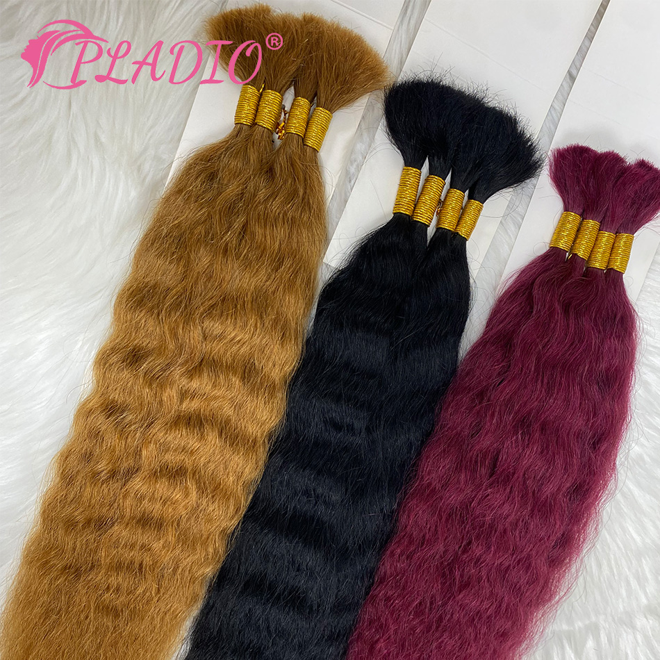 وصلات شعر رطبة ومموجة بوزن 100 - مراجعة Water Wave Bulk Human Hair For Braiding وسعره