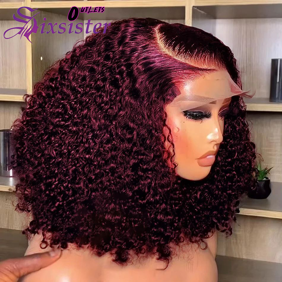بورجوندي 99J موجة عميقة قصيرة  - مراجعة Glueless Wear And Go Human Hair Wig وسعره