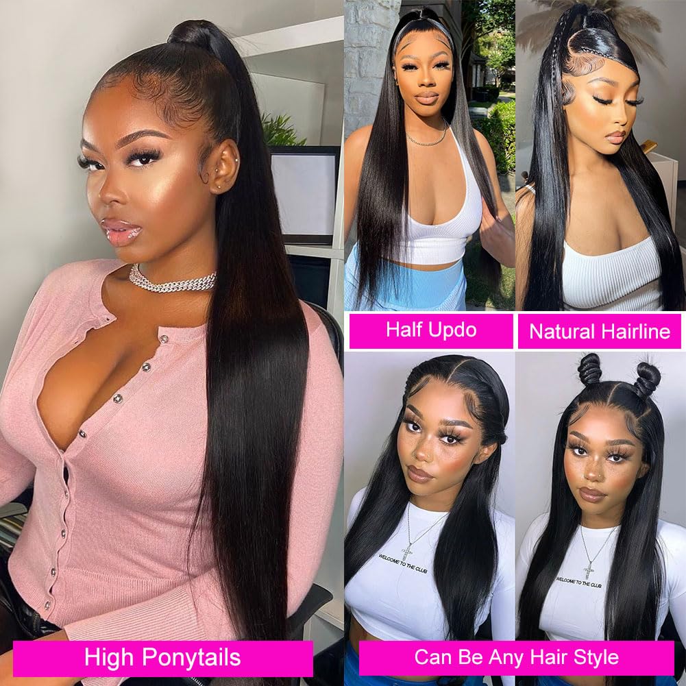 باروكة شعر طبيعي بشري، بطول 36 - مراجعة Hd Lace Frontal Wig Human Hair Pre Plucked وسعره