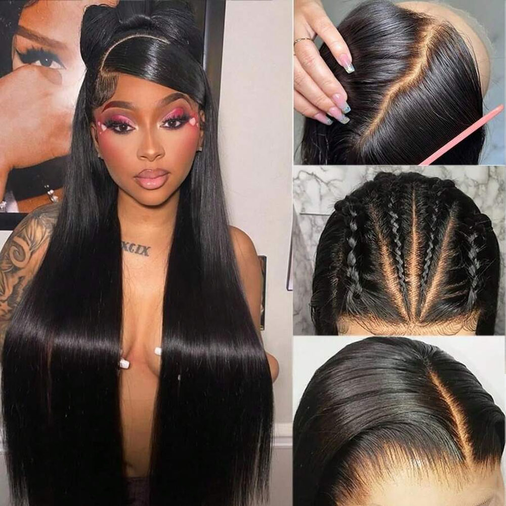 شعر مستعار أمامي من الدانتيل ب - مراجعة Hd Lace Frontal Wig Human Hair Pre Plucked وسعره