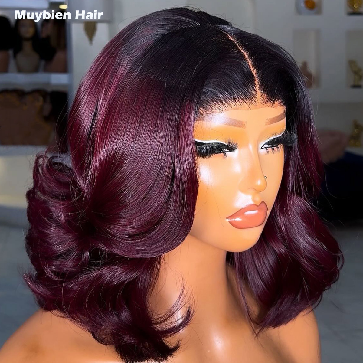 باروكة شعر بشري بوب جاهزة للار - مراجعة Glueless Wear And Go Human Hair Wig وسعره