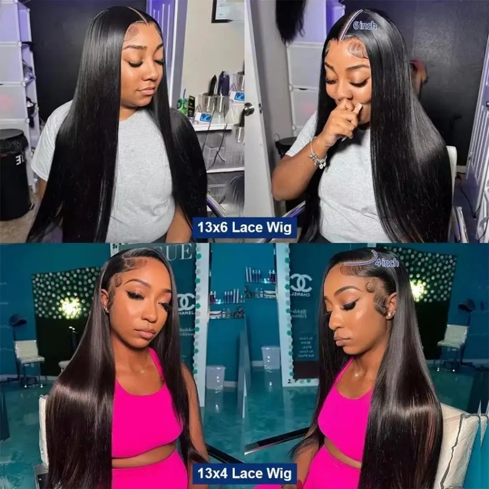 شعر مستعار بشري مستقيم بطول 40 - مراجعة Human Hair Wigs وسعره