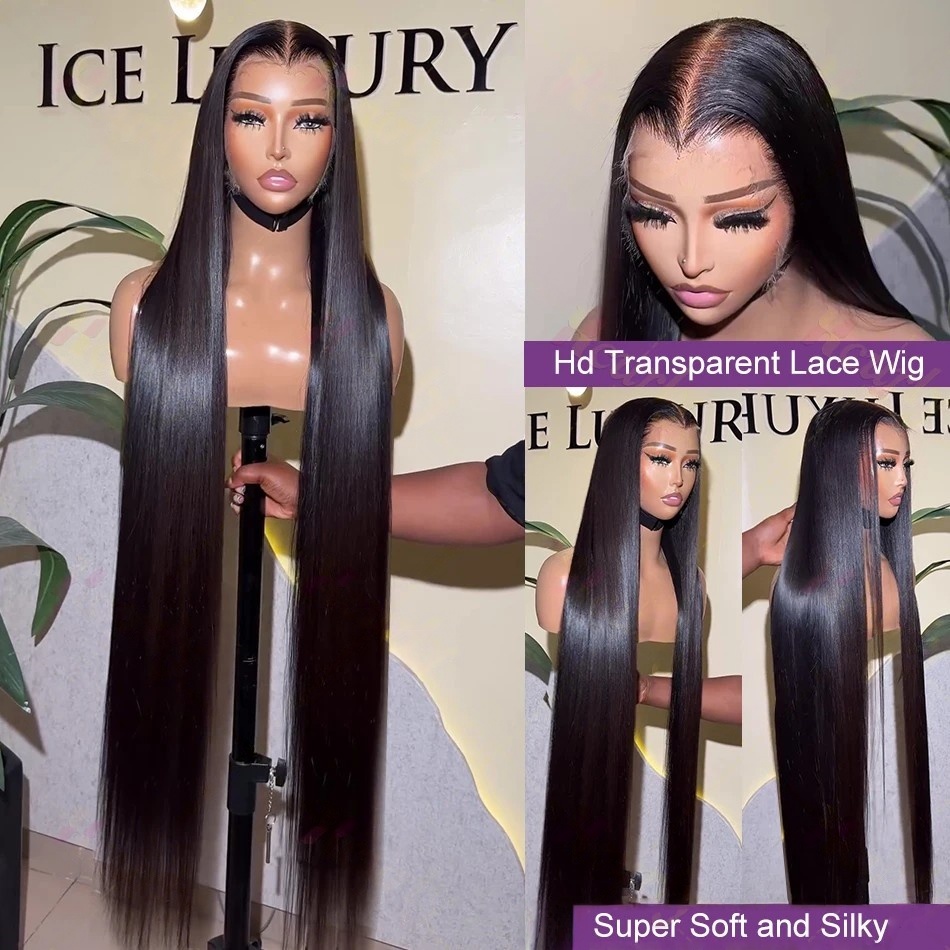 شعر مستعار بشري مستقيم بطول 40 - مراجعة Human Hair Wigs وسعره