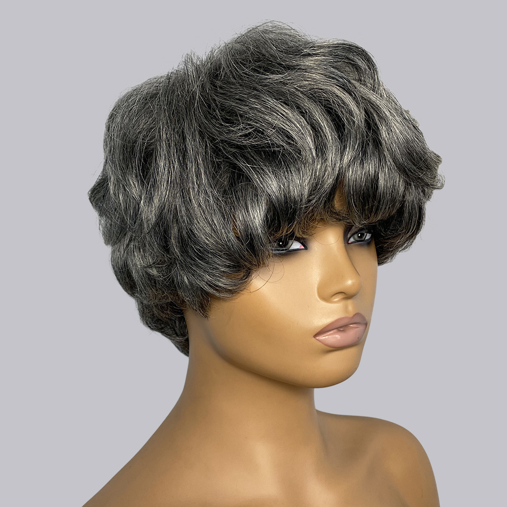شعر مستعار بشري من بيكسي كات ب - مراجعة Short Pixie Cut Wig Human Hair Cheap وسعره