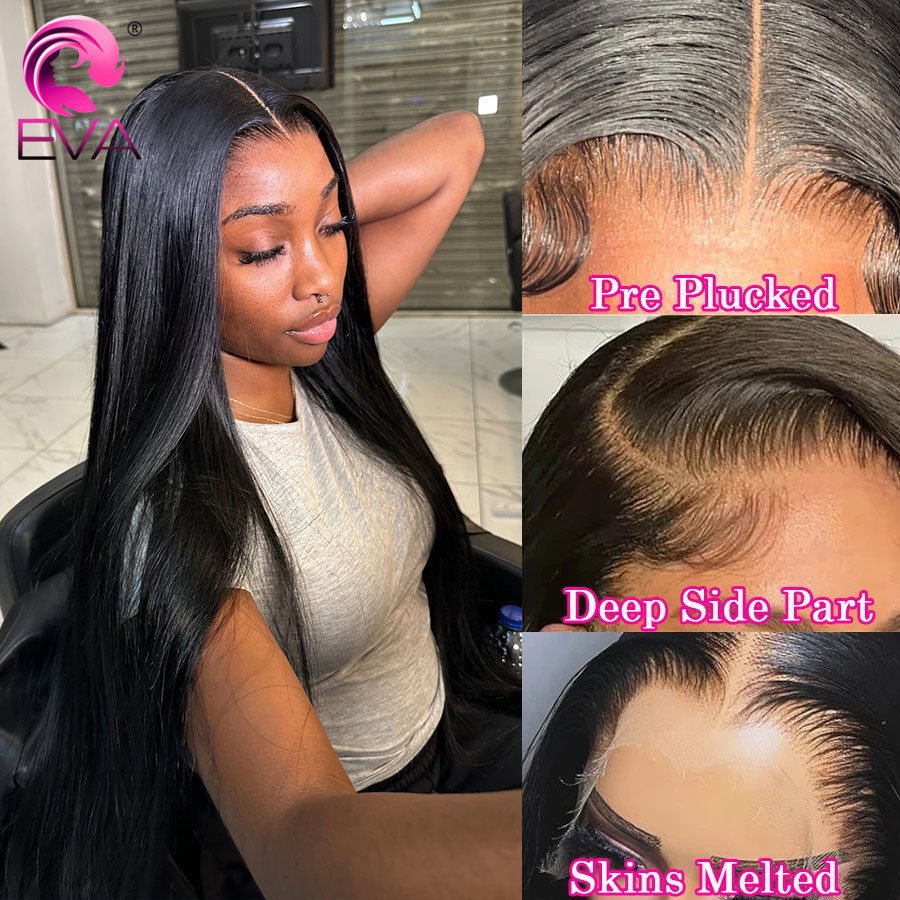 إيفا الشعر الجزء العميق HD الد - مراجعة Hd Lace Frontal Wig Human Hair Pre Plucked وسعره