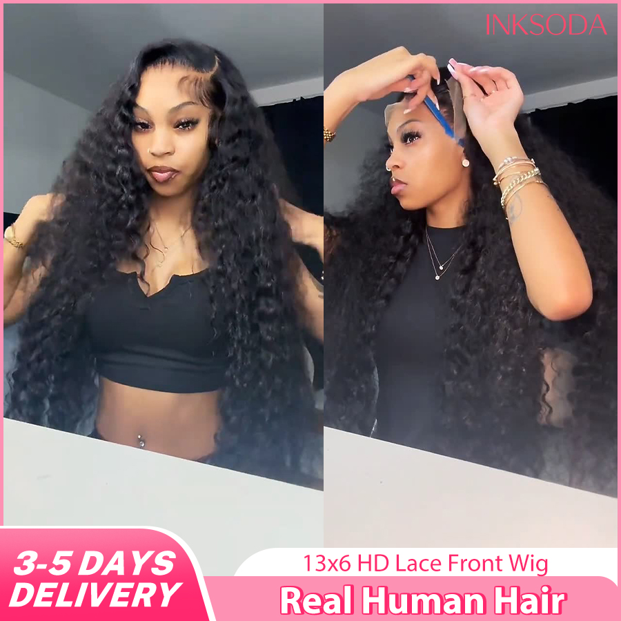 شعر مستعار بشري مموج عميق، شعر - مراجعة Lace Front Wigs وسعره